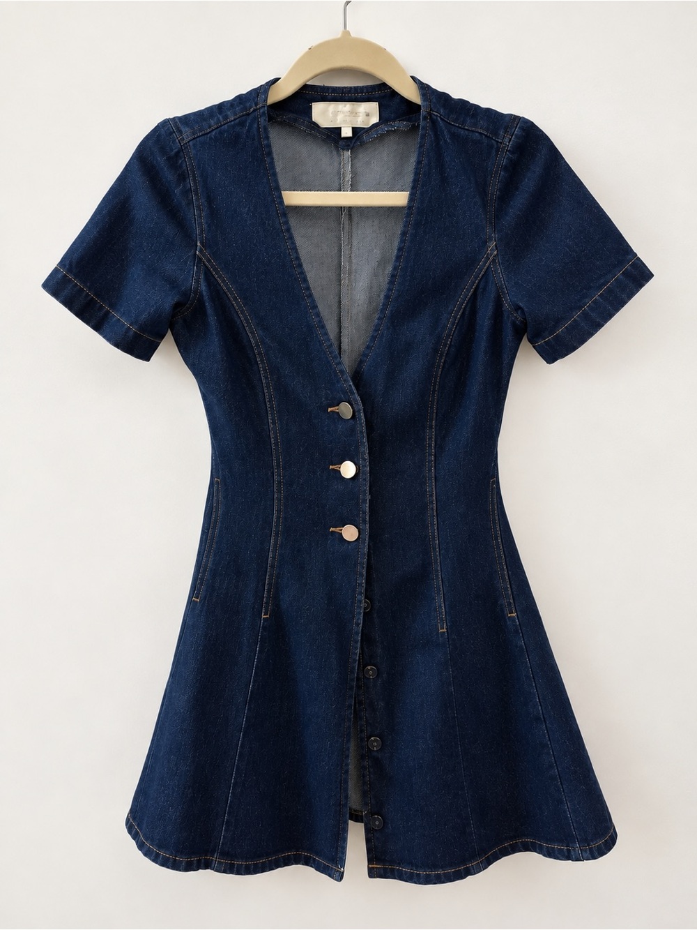 Zara Dark Blue Denim Dress